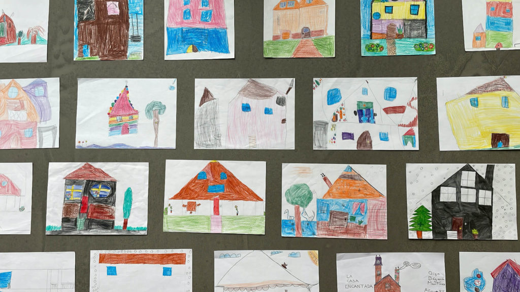 Dibujos de casas hechos por niños